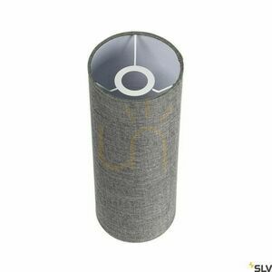 Lampshade SLV FENDA grey textile 15x40 cm 1004773 small 2