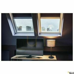 Lampshade SLV FENDA grey textile 30 cm 1004774 small 3