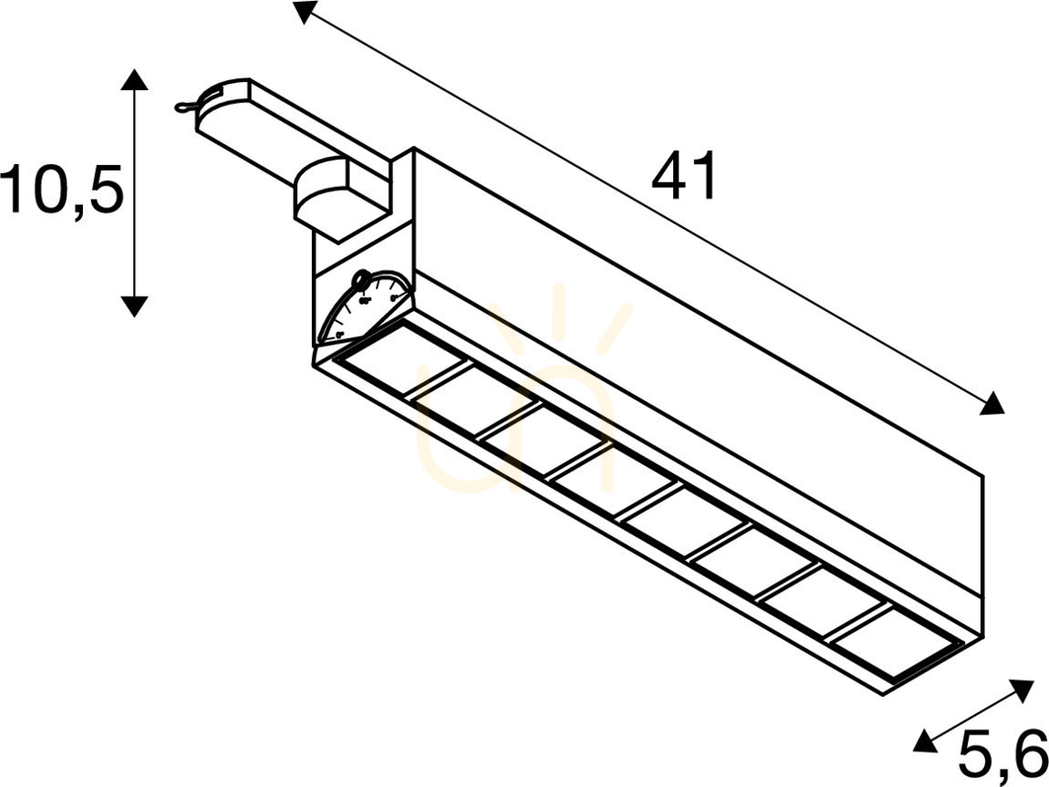 Display Track Light SLV SIGHT MOVE 26W 3000K White 3-Phase 1004687 Track Light SLV SIGHT MOVE 26W 3000K White 3-Phase 1004687