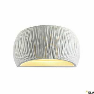 Surface-Mounted Wall Lamp SLV PLASTRA WL Curved Curtain White Gypsum 1004732 2 Surface-Mounted Wall Lamp SLV PLASTRA WL Curved Curtain White Gypsum 1004732 small 2
