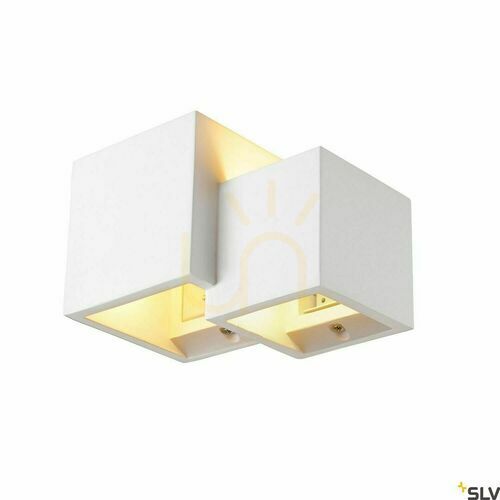 Check Surface-mounted wall lamp SLV PLASTRA WL CUBES white gypsum G9 1004733