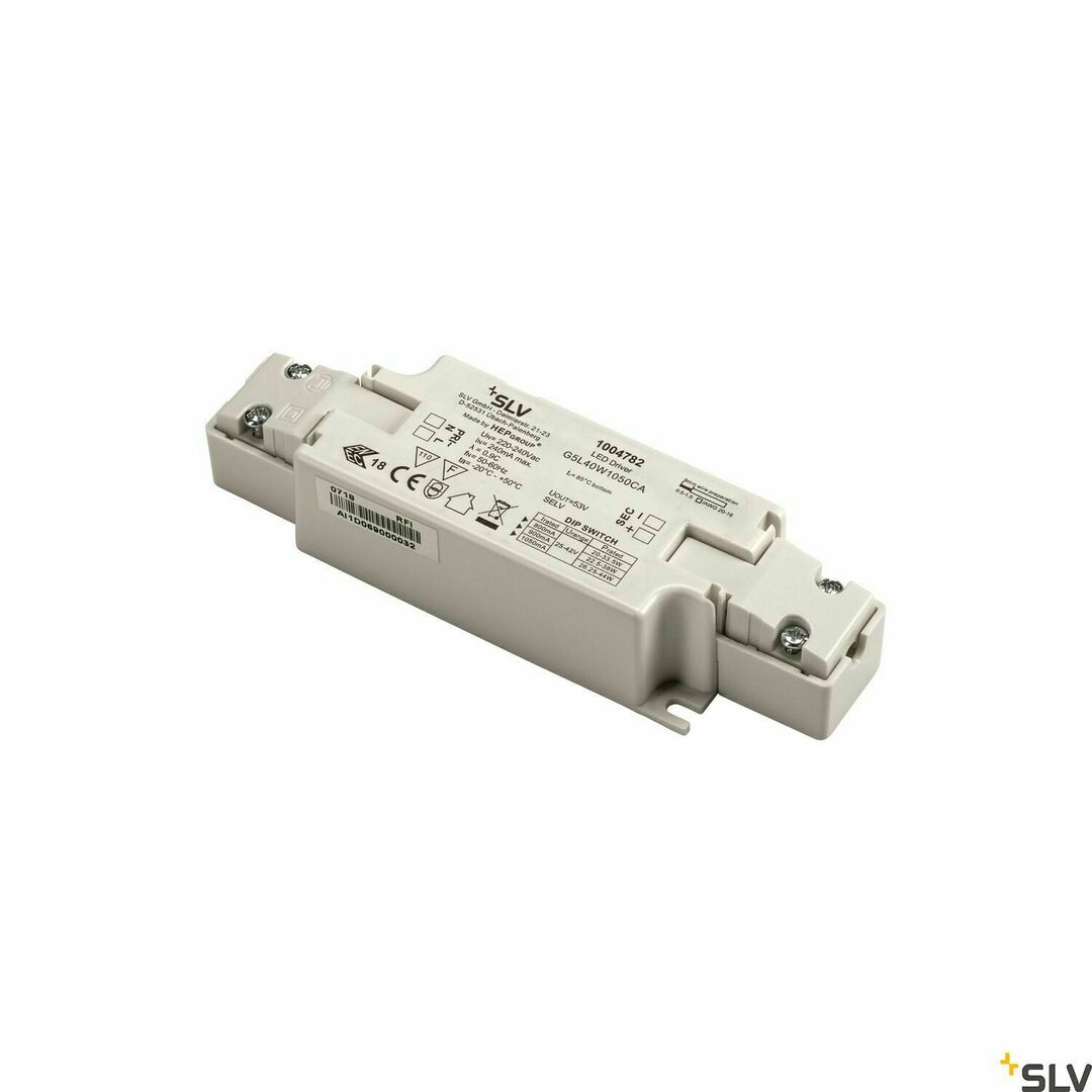 Check LED driver SLV 800/900/1050 mA 40W white 1004782 LED driver SLV 800/900/1050 mA 40W white 1004782