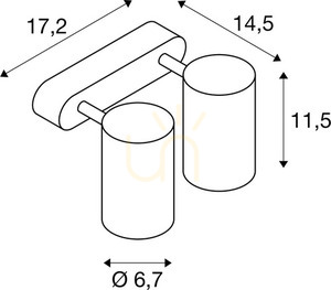 Recessed luminaire SLV ENOLA white GU10 50W 230V 152021 small 2