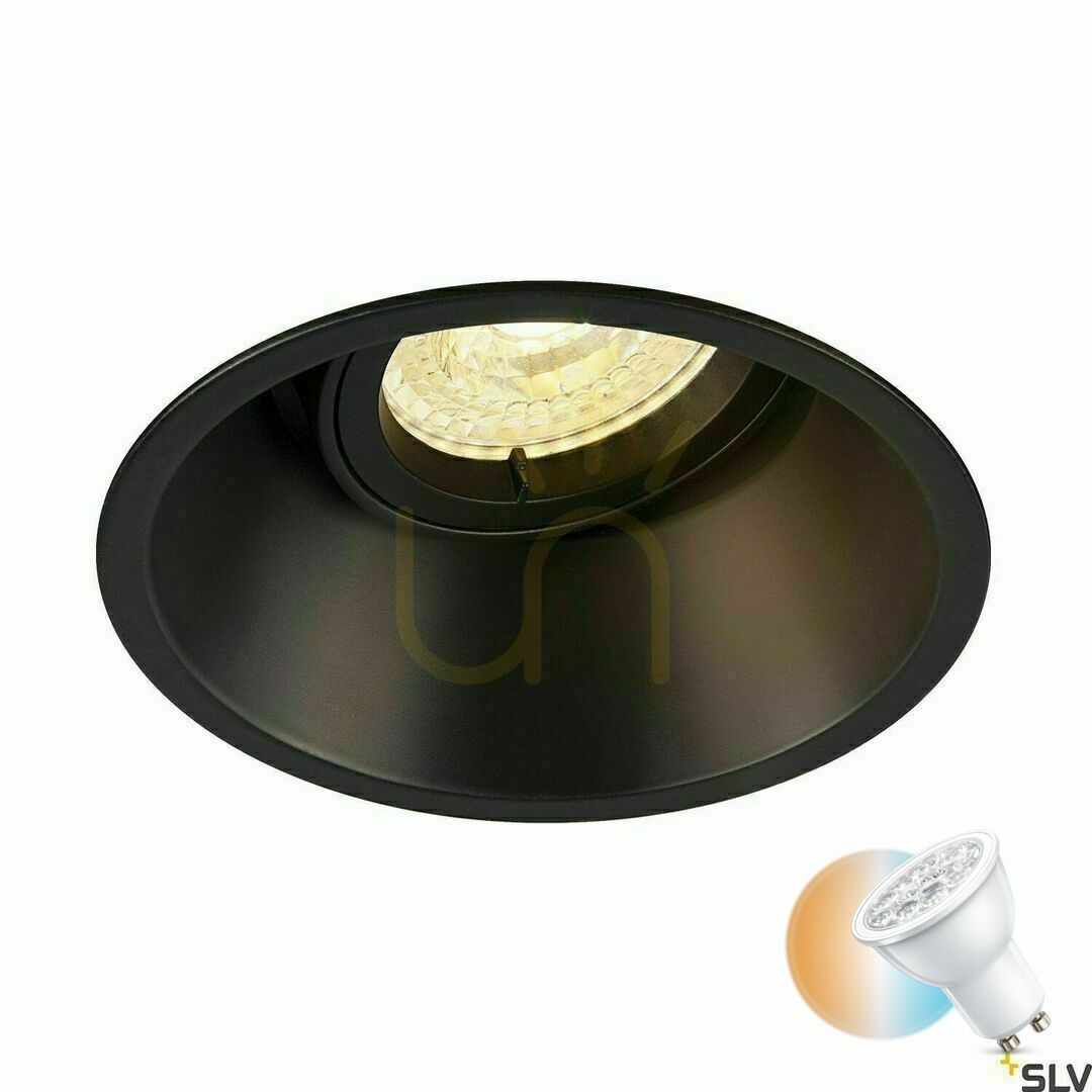Recessed Light SLV HORN-T Black 25W 230V 113140
