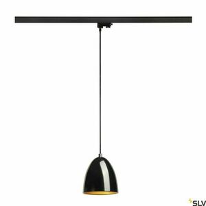 Hanging Track Pendant Lamp SLV Para Cone 14 Black GU10 35W 153140 small 2
