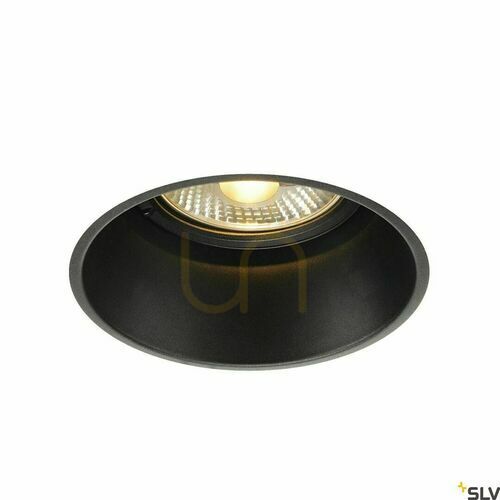 Check Recessed Light SLV HORN Black 75W 230V Steel 113170