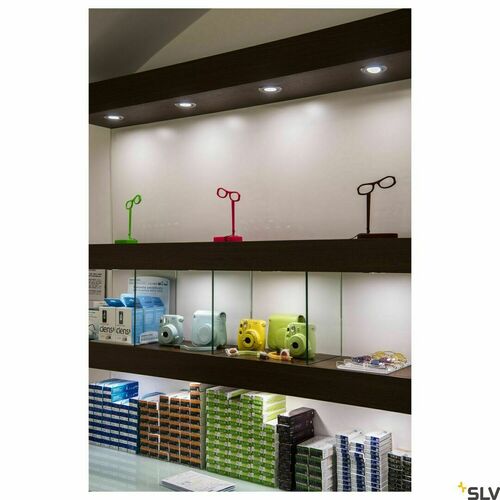 Check SLV NEW TRIA 68 round recessed LED light aluminium 11 W 3000 K 114386