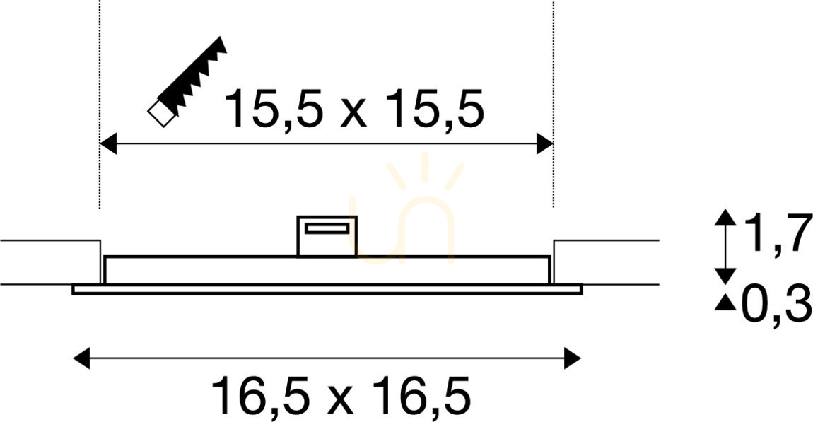 Show Recessed luminaire SLV SENSER 18 white 10W 3000K 780lm 1003012 Recessed luminaire SLV SENSER 18 white 10W 3000K 780lm 1003012