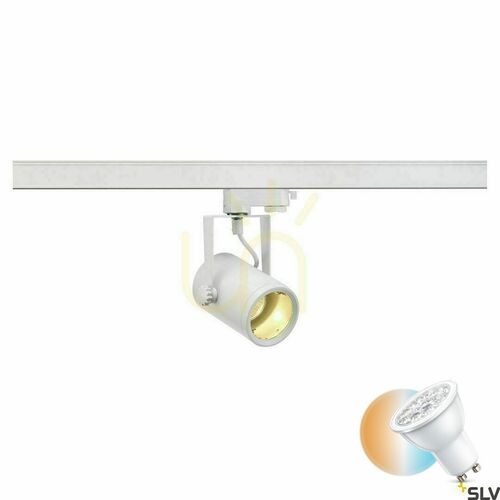 Check Track light SLV EURO SPOT white GU10 25W 3-circuit 153851