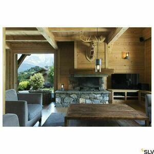 Surface-Mounted Wall Lamp SLV LISENNE basalt smoky glass E27 23W 155752 4 Surface-Mounted Wall Lamp SLV LISENNE basalt smoky glass E27 23W 155752 small 4