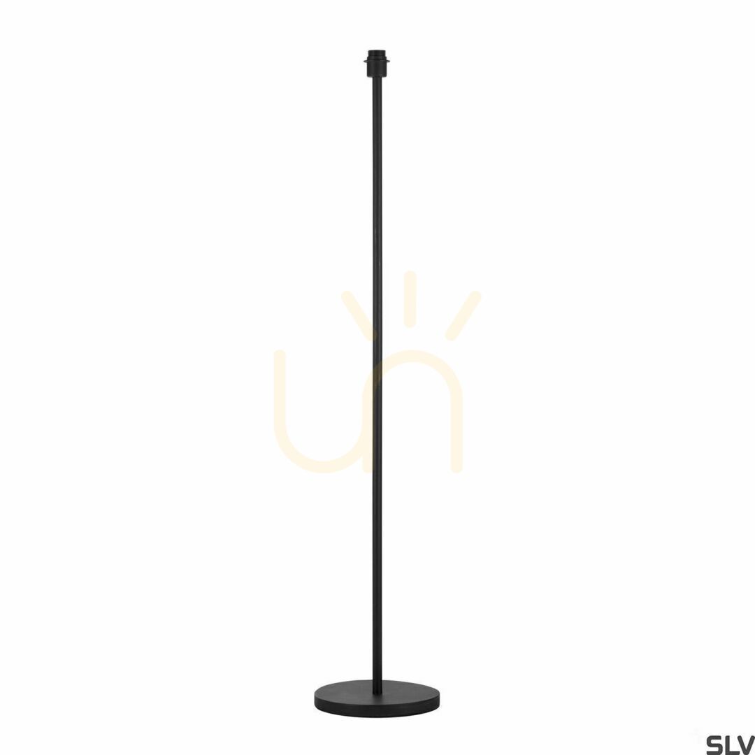 Floor Lamp SLV FENDA Black Steel E27 145 cm 155790