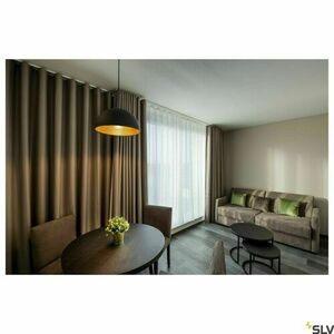 Pendant Light SLV FORCHINI M PD-2 Black/Gold 40 cm 155910 small 3