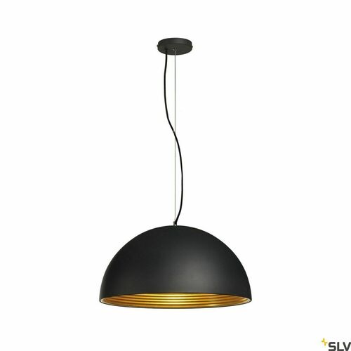 Check Pendant Light SLV FORCHINI M PD-1 Black/Gold 50 cm E27 155930