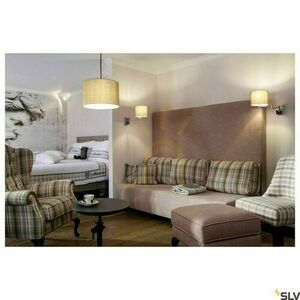 Lampshade SLV FENDA beige textile 45.5 cm 156113 small 4