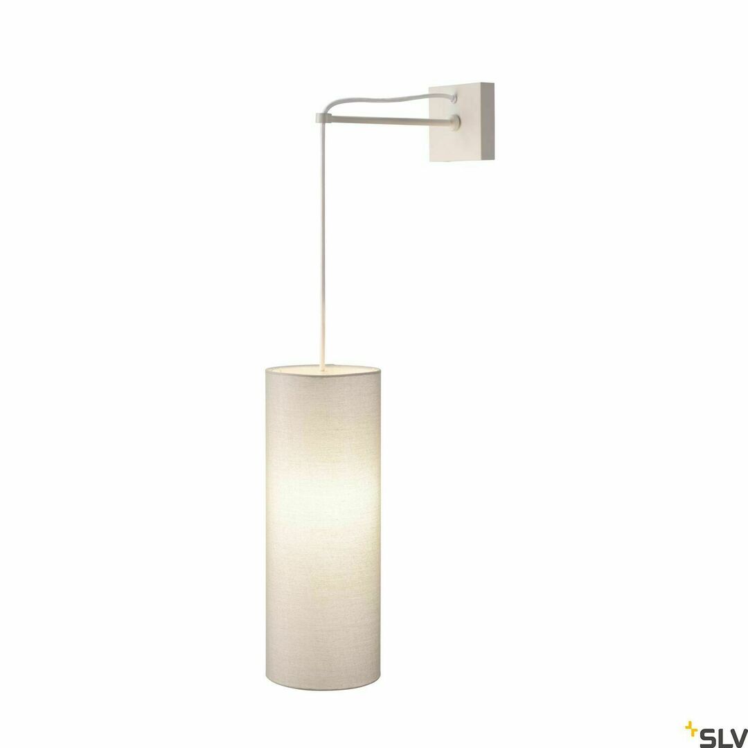 View Lampshade SLV FENDA white 15x40 cm 156141 Lampshade SLV FENDA white 15x40 cm 156141