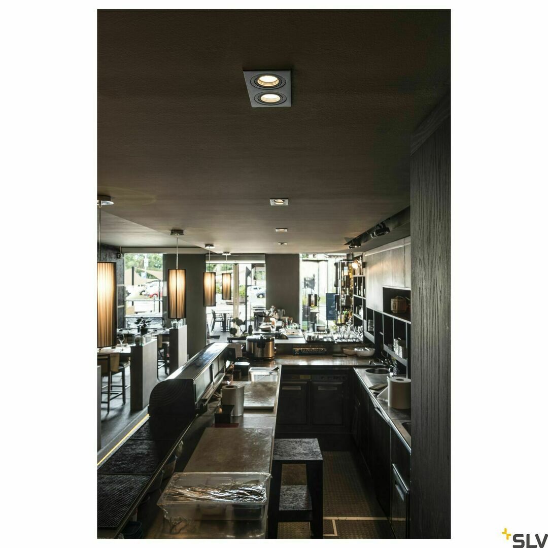 Preview Recessed Light SLV New Tria 2 Black 2x50W 230V 113492 Recessed Light SLV New Tria 2 Black 2x50W 230V 113492