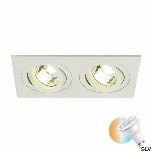 Check Recessed light SLV NEW TRIA 2 white 2x50W 230V 113512