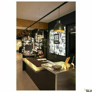Pendant Light SLV PARA DOME E27 Black Aluminum 12.7 cm 1005214 small 3