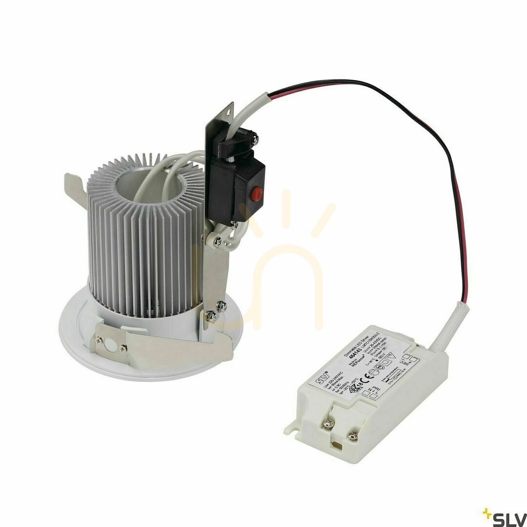 View Recessed LED downlight SLV CONTONE white dim-to-warm 15W 1000lm IP44 161291 Recessed LED downlight SLV CONTONE white dim-to-warm 15W 1000lm IP44 161291