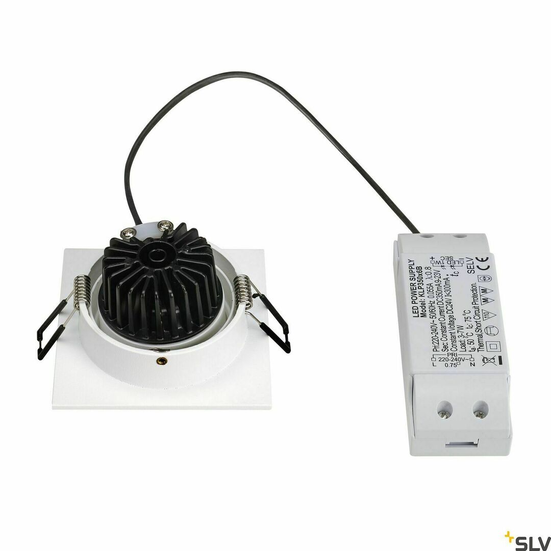 View Recessed spotlight SLV NEW TRIA 1 SET white 8W 2700K 113881 Recessed spotlight SLV NEW TRIA 1 SET white 8W 2700K 113881