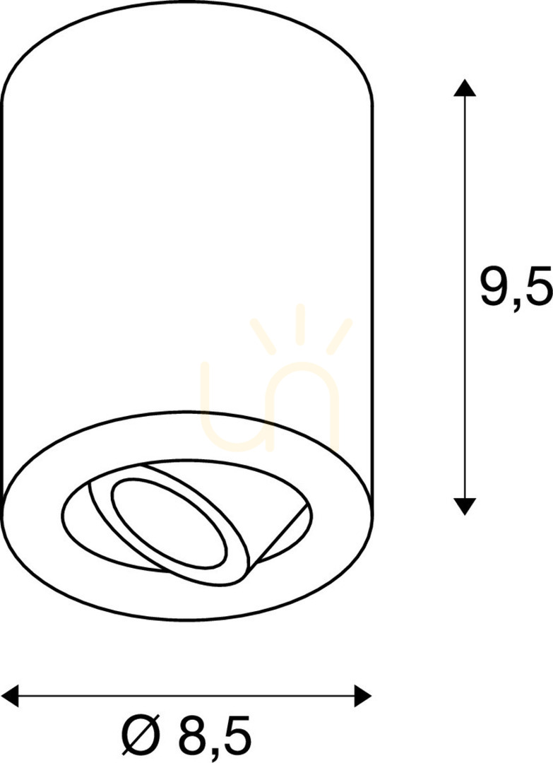 Display Ceiling Light SLV TRILEDO Round CL White LED 7.6W 3000K 113931 Ceiling Light SLV TRILEDO Round CL White LED 7.6W 3000K 113931