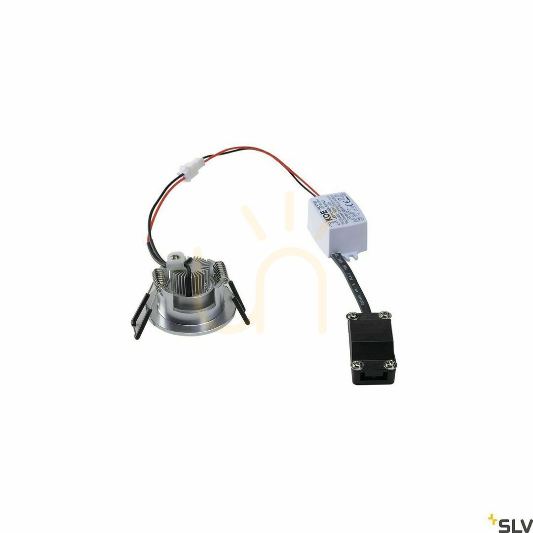 View Recessed light SLV NEW TRIA MINI SET aluminum 3.4W 3000K 113976 Recessed light SLV NEW TRIA MINI SET aluminum 3.4W 3000K 113976