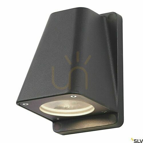 Check Outdoor Wall Light SLV WALLYX Anthracite GU10 IP44 227195
