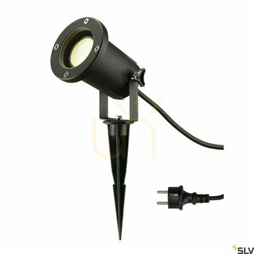 Check Outdoor Spike Spotlight SLV Nautilus XL Black 11W IP65 Aluminum 227410