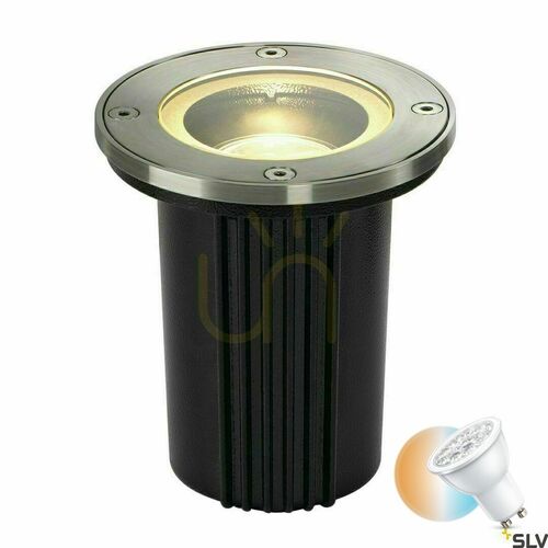 Check Outdoor Recessed Floor Light SLV DASAR EXACT GU10 Stainless Steel IP67 228430