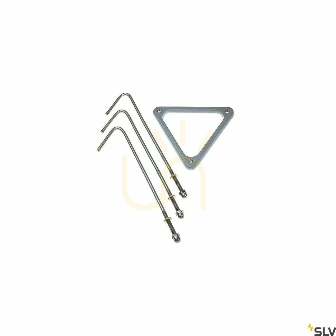 Concrete Anchor Kit for Floor Lamps SLV Zubehör Stainless Steel Silver 228712