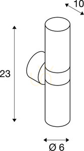 Outdoor Wall Light SLV ASTINA White Up/Down IP44 11W 228771 small 3