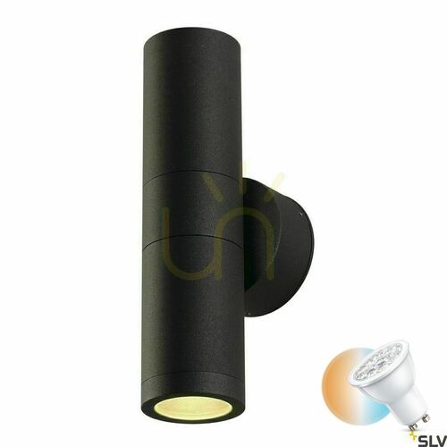 Check Outdoor Wall Light SLV ASTINA Anthracite Up/Down IP44 11W 228775