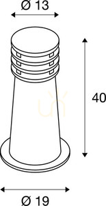 Outdoor Post Light SLV RUSTY 40 Rusty FeCSi Steel IP55 229020 5 Outdoor Post Light SLV RUSTY 40 Rusty FeCSi Steel IP55 229020 small 5