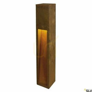 Outdoor Post Light SLV RUSTY SLOT Rusty 80 cm IP44 229411 small 1