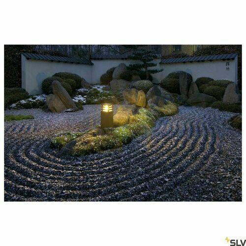 Check Outdoor Post Light SLV RUSTY SQUARE 40 Rusty FeCSi Steel IP55 229420