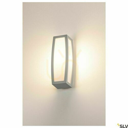 Check Outdoor Wall Light SLV MERIDIAN Box Grey Motion Sensor IP54 25W 230084