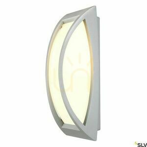 Outdoor Wall and Ceiling Light SLV MERIDIAN 2 Silver-Grey E27 IP54 25W 230444 small 0