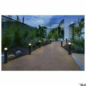 Outdoor Post Light SLV GRAFIT 60 Anthracite 60 cm IP44 231225 1 Outdoor Post Light SLV GRAFIT 60 Anthracite 60 cm IP44 231225 small 1
