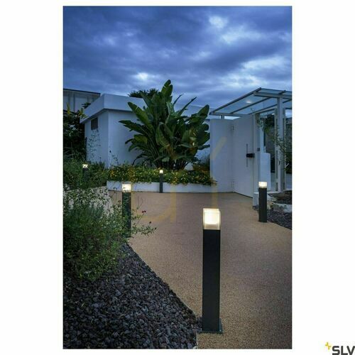 Check Outdoor Post Light SLV GRAFIT 60 Anthracite 60 cm IP44 231225