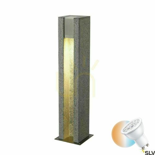 Check Outdoor Post Light SLV ARROCK SLOT Granite Gray IP44 70.5 cm 231440