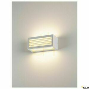 Outdoor Wall Light SLV BOX-L White 18W IP44 Aluminum 232491 small 1