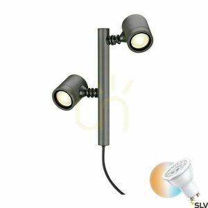 Outdoor Post Light SLV MYRA 2 Anthracite Aluminum IP44 4.5W 233185 small 0