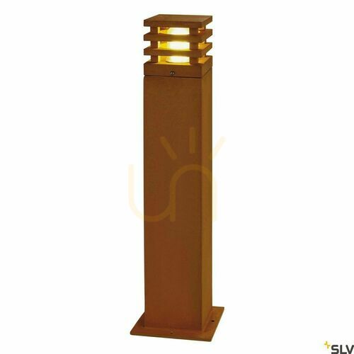 Check Outdoor Post Light SLV RUSTY Square 70 Rusty 9W 3000K IP55 233437