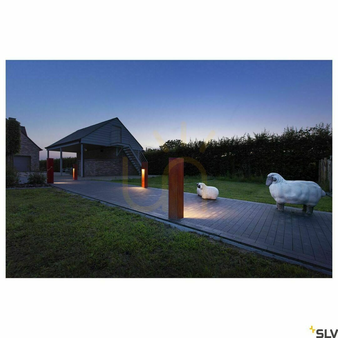 Display Outdoor Post Light SLV RUSTY SLOT 80 Rusty 9W 3000K IP55 233457 Outdoor Post Light SLV RUSTY SLOT 80 Rusty 9W 3000K IP55 233457