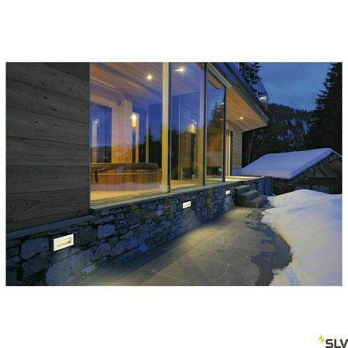 Check Outdoor Recessed Wall Light SLV BRICK LED stainless steel 9.5W 3000K IP65 233660