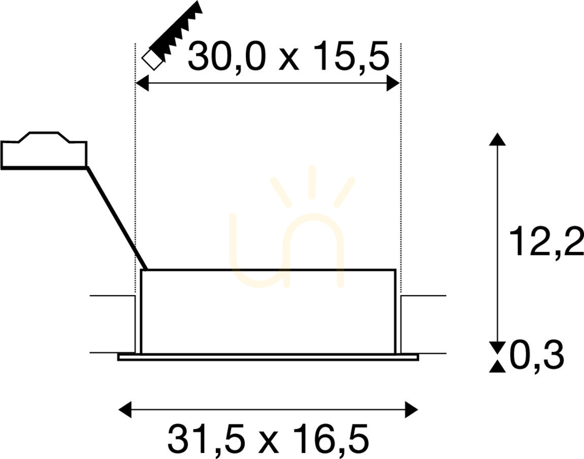 Display Recessed spotlight SLV NEW TRIA 2 ES111 aluminum 111382 Recessed spotlight SLV NEW TRIA 2 ES111 aluminum 111382
