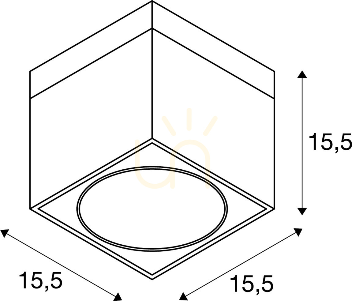 Display Ceiling Light SLV KARDAMOD ES111 White Steel 117101 Ceiling Light SLV KARDAMOD ES111 White Steel 117101