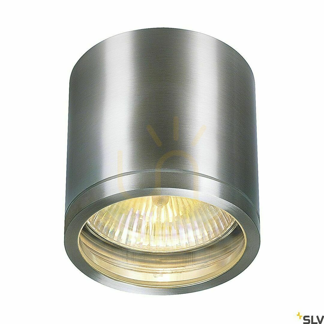 View External Ceiling Light SLV ROX Aluminum IP44 50W 12.5 cm 1000332 External Ceiling Light SLV ROX Aluminum IP44 50W 12.5 cm 1000332