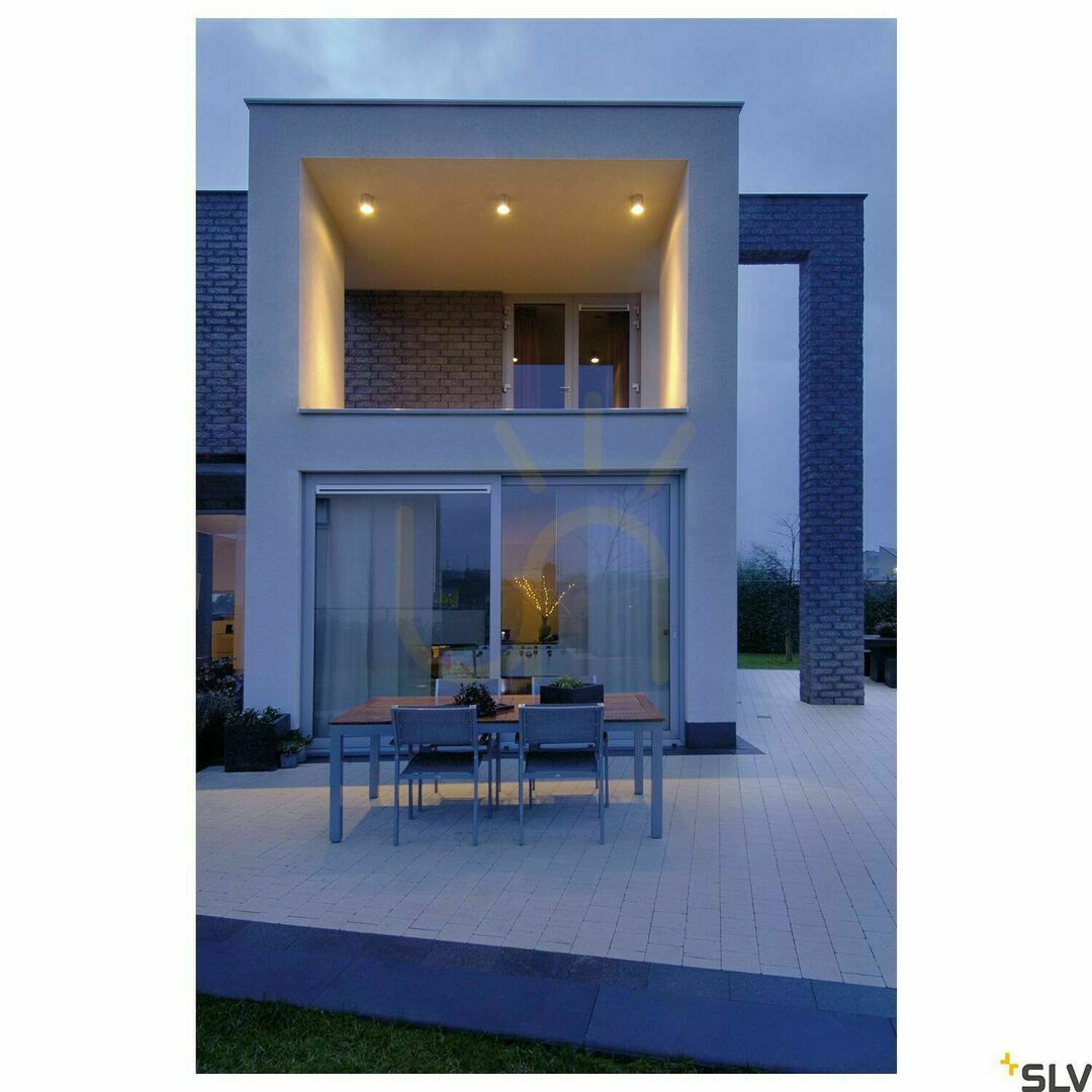 Display External Ceiling Light SLV ROX Aluminum IP44 50W 12.5 cm 1000332 External Ceiling Light SLV ROX Aluminum IP44 50W 12.5 cm 1000332