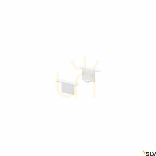 Check SLV GRAZIA 10 end caps for recessed profile white 2 pcs 1000473